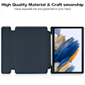 Pikkukuva 4 / 5: Case Samsung Galaxy Tab A9+:lle, Bluetooth näppäimistöllä pyörivä jalusta Pu+ cover Dark Blue