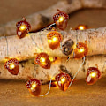 Miniatyrbild 1 av 5: Fall Acorn Light String Thanksgiving 3d Acorn Light String 3m 30 Led vattentäta lampor Batteridrivna, Thanksgiving Höst jul