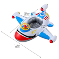Miniatyrbild 2 av 4: Vattenleksak Simning Flygplanssäte Hög kvalitet För Barn Ny Sommar Inomhuspool Utomhuspool Uppblåsbara flottörer