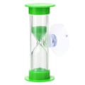 Miniatyrbild 1 av 5: Timer för 2 minuter Timglas med sugkopp Dusch Tandborstning Timer Green