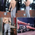 Miniatyrbillede 5 af 5: Lige Stang Triceps Biceps Pull Up Bar med Bløde Håndtag og Karabinhage