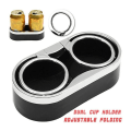 Miniatyrbild 4 av 5: Universal Flaskhållare Stativ Mugg Montering Bilförvaring Organizer Dubbel kopphållare - Dryckeshållare Black