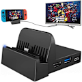 Pikkukuva 2 / 5: Kannettava Mini Switch TV Telakointiasema Lataustelineen Vaihto Switch Dock Set, Compact Swi