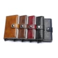 Miniatyrbillede 2 af 5: Smart Rfid Protection Wallet Card Holder 5st Card ægte læder 5 farver