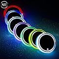 Pikkukuva 3 / 4: 7 väriä Auton Led Cupin pidike Valomatot Autolasinaluset Pullo Tunnelma Valo Constellation Taustavalo Lamppu Led Mukinpidike Pehmusteet Uusi| |