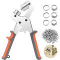 Pikkukuva 1 / 5: Cisea Silmäpihdit, Ammattimainen set , 100 kappaletta (sisä 10 mm) metalliläpiviennit nahkakankaalle suojapeitteelle PVC-verho