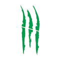 Pikkukuva 1 / 5: Moottoripyörän autotarra Universal Monster Claw Naarmuuntunut raita Tarramerkki Heijastava vedenpitävä motokoristelutarvikkeet - Tarrat &amp; Tarrat Green