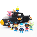 Miniatyrbilde 2 av 5: 55 cm oktonauter Action Figur Leketøy Svart U-båt Modell Kaptein Barnacel Dyrefigruer Barn Jul Bursdagsgaver 8pcs Doll NO BOX
