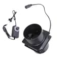 80 mm justerbar hastighedsudsugningsventilator DC12V ventilation med kanalplade