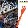 Miniatyrbilde 3 av 5: 2 stk. Rensetjern for takrenner - Minirive med roterbart håndtak - Rensetjern for takrenner og tak Orange