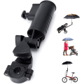 Miniatyrbillede 1 af 5: Golfvogn Paraplyholder Universal Justerbar Nem at installere Cykelfiskeri Strandstol Kørestol, Sort