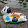 Miniatyrbillede 4 af 5: Hunde svømmering oppustelig svømmering pool flydende legetøj (tilfældig farve)