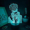 Miniatyrbillede 1 af 5: 3d Illusion Led Natlys Jujutsu Kaisen Anime Figur Gojo Satoru Farverig Soveværelsesbord Dekoration Manga Fødselsdagsgave Pxjd