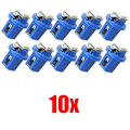 Pikkukuva 1 / 5: 10 kpl T5 B8.5d 5050 1 Led 12v Auto Instrument Light Auto Keskikonsoli Vaihtolamppu A/c Paneelit Lamppu Auton sisustustarvikkeet|koristelamppu| Blue