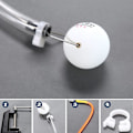 Miniatyrbilde 4 av 5: Bordtennis Treningsrobot Fast Rebound Pingpong Ball Machine Trainer Default