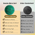 Miniatyrbild 4 av 5: Handleshh Tyst Basketboll - Premiummaterial, tyst och mjuk skumboll, tränings- och spelhjälp Grön-Xin Green Green 24cm