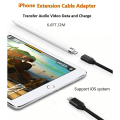 Pikkukuva 3 / 5: 1m Lightning-jatkokaapeli iPhonelle ja iPadille, iPhone-jatkokaapeli Apple MFi -sertifioitu naaras-urosliitin, äänen, videon, musiikin ja datan siirto