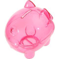 Miniatyrbild 5 av 5: Söt spargris för barn, myntbesparande förvaringslåda i plast för pojkar och flickor Födelsedagshemdekoration (rosa)