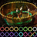 Miniatyrbillede 1 af 5: Led trampolinlys, fjernbetjening LED-lys til trampolintrampolin, 16 farveskift af dig selv, vandtæt, superlysende til udendørs nat