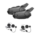st Bluetooth Intercom Motorcykel Halvhjälm Bluetooth Headset för 2 Förare Intercomunicador Wirel-WELLNGS