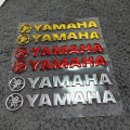 Pikkukuva 2 / 5: Moottoripyörän säiliön logotarrat Yamaha | Yamaha moottoripyörän säiliön suoja - 3d Yamaha Small Silver