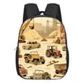 Excavator School Bag for Kids, Preschool Backpack, Cartoon Cute Versatile Large Capacity Student Backpack E010
