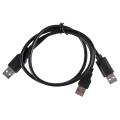 Pikkukuva 1 / 5: USB 2.0 tyyppi A uros - kaksois- USB A uros Y jakokaapeli