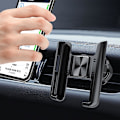 Pikkukuva 2 / 5: Autopuhelinteline 360 ​​Pyörivä jalusta matkapuhelimelle Universal Gravity Auto -puhelimen pidike autossa ilmaventtiilin pidikepidike GPS-tuki - universal autoteline Silver