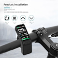 Miniatyrbilde 4 av 5: SW102/T LCD Display Elektrisk Sykkel LCD Meter for Bafang Motorer Black
