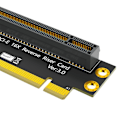 Miniatyrbillede 4 af 5: PCI-E 16X 3.0 90 grader omvendt han- til hun-stigningskort til 2U-server (installationsretning mod CPU) Black