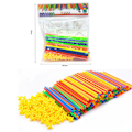 Miniatyrbild 7 av 7: 4D Pipe Building för barn DIY Montering Tunnel Modell Barnleksaker colorful