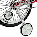Miniatyrbild 2 av 5: Cykelstabilisatorer Vuxna barncykel Variabel hastighet Mtb-hjälphjul 20 tum