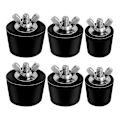 Miniatyrbilde 1 av 5: 6 Pack 3 Size Pool Vinteriseringsplugg For Svømmebassenghull, Ekspansjonsplugger For Overbakken Pool Skimmer