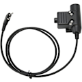 Miniatyrbillede 1 af 5: Radio Headset Adapter - Push To Talk Klar lyd Walkie Talkie høretelefonadapter til udskiftning