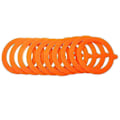 Miniatyrbillede 5 af 5: 5 stk. silikonepakninger lufttætte forseglinger ringe lækagesikre konservesforseglinger til glasbeholder Orange 5PCS