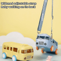 Miniatyrbilde 4 av 5: 500ml Søt Bussform Vannkopp Justerbar Stroppdesign Sportsflaske For Barn Gutter Jenter - Snngv Blue