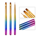Miniatyrbild 2 av 4: Nagelmålningsborstar Gradient Färg Manikyrverktyg Gör-det-själv-nageltillbehör