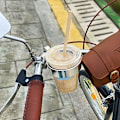 Miniatyrbild 4 av 5: Retro cykelstyre kaffekopp Hela aluminiumlegering Vattenkoppshållare Mjölkte kopphållare Vattenkokare Styrställ - Cykelflaskhållare PU
