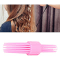 Miniatyrbild 1 av 5: Styler för lockigt hår, lockigt hårtillbehör, hårlockrulle, kamhalkbeständig bärbar mjuka lockar Multi hårstyling curlerkam Pink