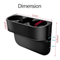 Pikkukuva 4 / 5: Automukin pidike Automaattinen istuinväli Vesikuppi juomapullo tölkki CAN avaimet Organizer säilytysteline Teline Auton muotoilutarvikkeet - Juomatelineet Coaster 2pcs