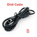 Miniatyrbilde 2 av 2: 1 stk Din6-usb-kabeltilpasning for Thrustmaster Th8a-tilkobling Fit Tssh Tssh+/ DIN6 1pcs