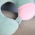 Pikkukuva 4 / 5: Matkatyyny - Pehmeä Memory Foam kaulatyyny aikuisille, lapsille, lapsille (vihreä)