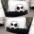 Pikkukuva 5 / 5: Jdm Autotarra Oven Sauma Kallo Heijastava Hauska Tarra Ikkuna Polttoainesäiliön cover Moottoripyörän auton cover naarmu koristelu| | B-SL 2PCS