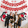 Pikkukuva 4 / 4: Onnittelut Class Of 2022 -juhlajuhliin set Red