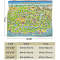 Pikkukuva 2 / 5: Stardew Valley Map Super pehmeä lämmin mikrofleece flanellipeitto sohva -x13 80x60in 200x150cm