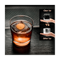 Miniatyrbillede 2 af 5: Klar Ice Maker, Klar Ice Square Bakke Lav 8 Big Square Ice Square, Ice Square Maker til cocktails