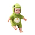 Miniatyrbilde 2 av 3: 1 stk Toy World Face Doll Plysj Doll Simuleringsdukke Følger baby Green One Size
