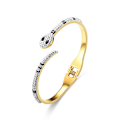 Miniatyrbilde 1 av 3: Snake armbånd åpning Justerbar håndledd armring gaver Gold