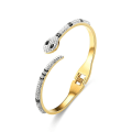 Miniatyrbillede 1 af 3: Snake armbånd åbning Justerbar håndled armbånd gaver Gold