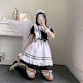 Pikkukuva 5 / 5: Anime ranskalainen piikamekko Söpö piika-cosplay-mekko Halloweeniin piika- set